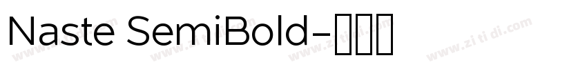 Naste SemiBold字体转换